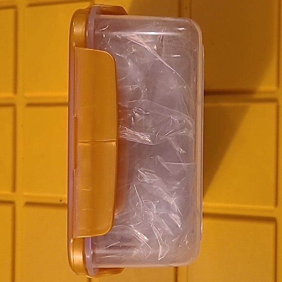 LocknLock 3-Piece Tritan Nestable Storage Containers | Dark Yellow NWOT - Picture 2 of 4